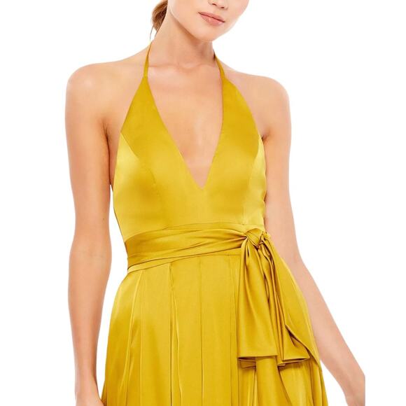 Mac Duggal Yellow Maxi Dress - Picture 2 of 4